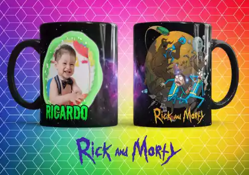 vectores plantilas RICK Y MORTY,CARICATURA,NIñO,SERIE,MARCO,